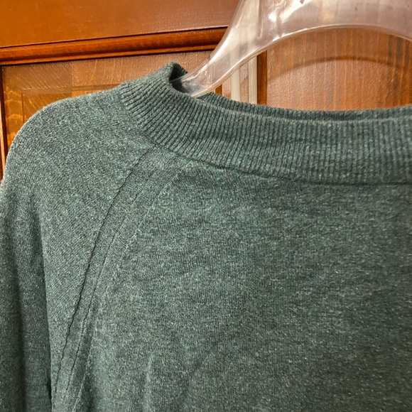 Teal Fall Mock-neck Sweater - Picture 2 of 3